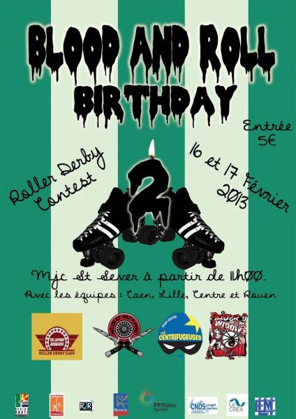 Blood and Roll Birthday logo